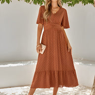 WW | Maxikleid Mit Gürtel Für Frauen