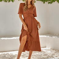 WW | Maxikleid Mit Gürtel Für Frauen