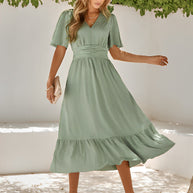 WW | Maxikleid Mit Gürtel Für Frauen