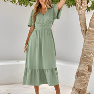 WW | Maxikleid Mit Gürtel Für Frauen