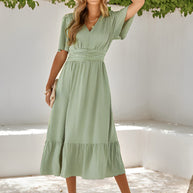 WW | Maxikleid Mit Gürtel Für Frauen
