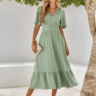 WW | Maxikleid Mit Gürtel Für Frauen