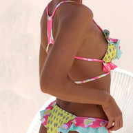 WW | Spitze Sexy Zweiteiliger Dreieck Bikini Druck Badeanzug Set