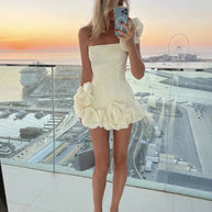 WW |  Ein-Schulter-Minikleid