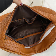 WW | Französische Hochwertige Gewebte Tasche, Vielseitige Schulter Achseltasche, Nischenstruktur Tragbare Pendeltasche