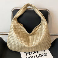 WW | Französische Hochwertige Gewebte Tasche, Vielseitige Schulter Achseltasche, Nischenstruktur Tragbare Pendeltasche
