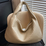 WW | Französische Hochwertige Gewebte Tasche, Vielseitige Schulter Achseltasche, Nischenstruktur Tragbare Pendeltasche
