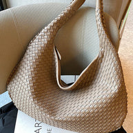 WW | Französische Hochwertige Gewebte Tasche, Vielseitige Schulter Achseltasche, Nischenstruktur Tragbare Pendeltasche