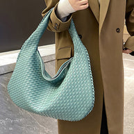 WW | Französische Hochwertige Gewebte Tasche, Vielseitige Schulter Achseltasche, Nischenstruktur Tragbare Pendeltasche