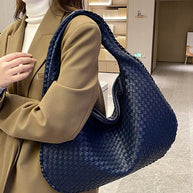 WW | Französische Hochwertige Gewebte Tasche, Vielseitige Schulter Achseltasche, Nischenstruktur Tragbare Pendeltasche