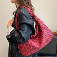 WW | Französische Hochwertige Gewebte Tasche, Vielseitige Schulter Achseltasche, Nischenstruktur Tragbare Pendeltasche