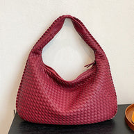 WW | Französische Hochwertige Gewebte Tasche, Vielseitige Schulter Achseltasche, Nischenstruktur Tragbare Pendeltasche