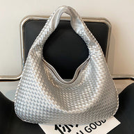 WW | Französische Hochwertige Gewebte Tasche, Vielseitige Schulter Achseltasche, Nischenstruktur Tragbare Pendeltasche