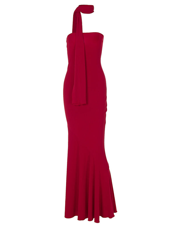 WW | Wickelsaum Schal Kleid