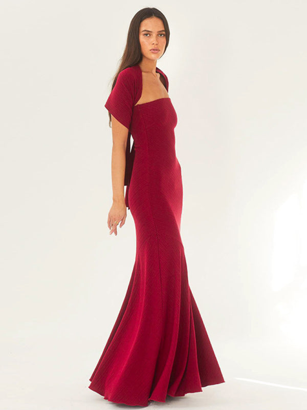 WW | Wickelsaum Schal Kleid