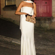 WW | Wickelsaum Schal Kleid