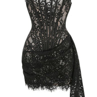 WW | Elegance Spitze Korsett Minikleid