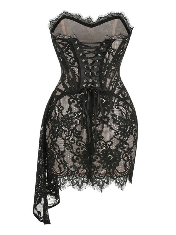 WW | Elegance Spitze Korsett Minikleid