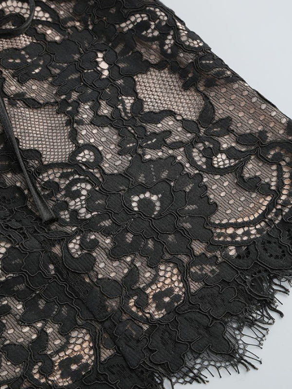 WW | Elegance Spitze Korsett Minikleid