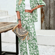 WW | Bedruckte Bluse & Hosen Satz