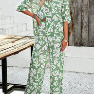 WW | Bedruckte Bluse & Hosen Satz