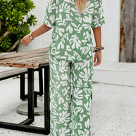 WW | Bedruckte Bluse & Hosen Satz