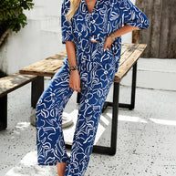 WW | Bedruckte Bluse & Hosen Satz
