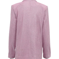 WW | Neue Camisole, schmal gerade High-Waist-Hosen, sexy Paillettenjacke Anzug Set (drei-teiliges Set)