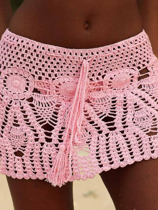 WW | Handgemachter Häkel Strandrock Bikini Cover up Zweiteiler