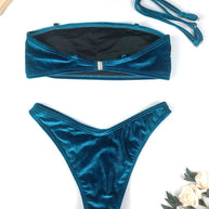 WW | Samt Hoch Taille Bikini