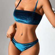 WW | Samt Hoch Taille Bikini