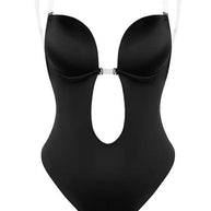 WW | Rückenfrei Tiefe V Rückenfreier Plunge Formende Bodysuit Bodysuit