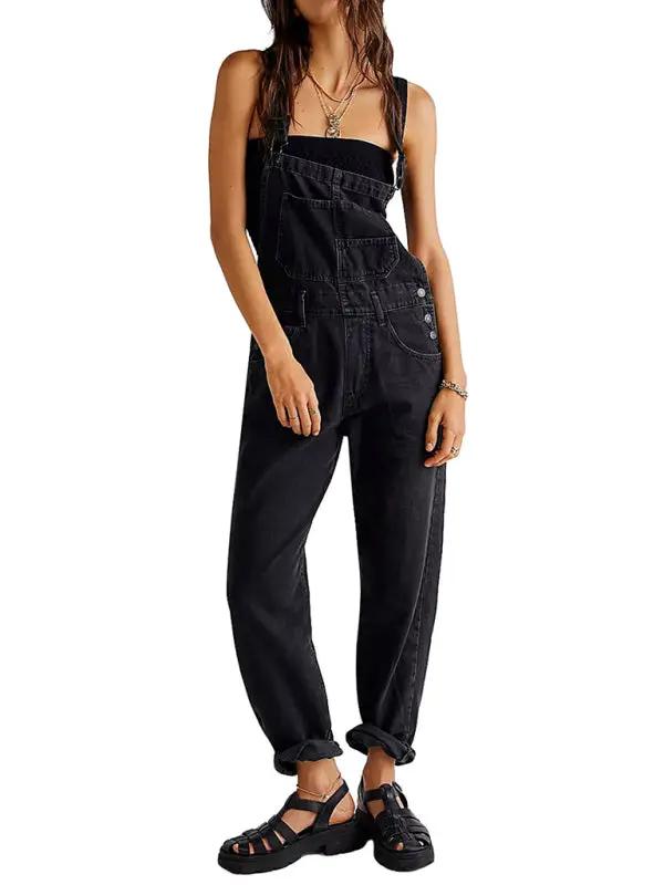 WW | Neuer Stil Jumpsuit lässig lose Denim Latzhosen