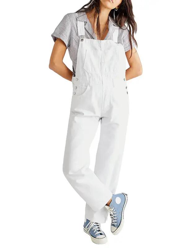 WW | Neuer Stil Jumpsuit lässig lose Denim Latzhosen