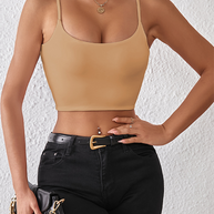 WW | Frühling und Sommer sexy bauchfreies Spaghetti-Top