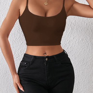 WW | Frühling und Sommer sexy bauchfreies Spaghetti-Top