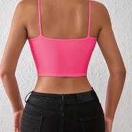 WW | Frühling und Sommer sexy bauchfreies Spaghetti-Top