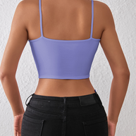 WW | Frühling und Sommer sexy bauchfreies Spaghetti-Top