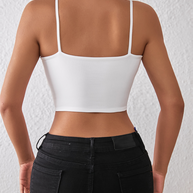 WW | Frühling und Sommer sexy bauchfreies Spaghetti-Top