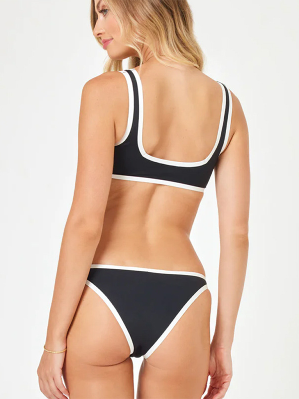 WW | Damen Bikini sexy schwarz und weiß Badeanzug Bikinis