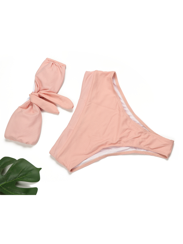 WW | Damen Hochtailliertes Bikini Röhrenoberteil Badeanzug
