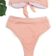 WW | Damen Hochtailliertes Bikini Röhrenoberteil Badeanzug