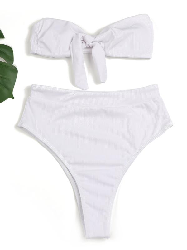 WW | Damen Hochtailliertes Bikini Röhrenoberteil Badeanzug