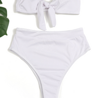 WW | Damen Hochtailliertes Bikini Röhrenoberteil Badeanzug