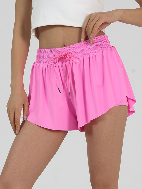 WW | Damen neuer Stil Sport Hoch elastisch und bequeme Tasche Tennisrock