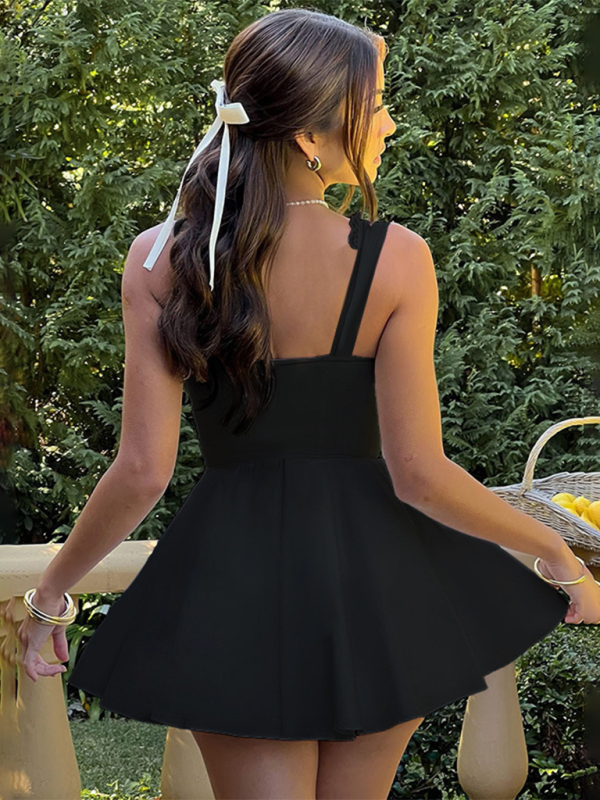 WW | Neues Rückeloses Sling-Spitzenkleid
