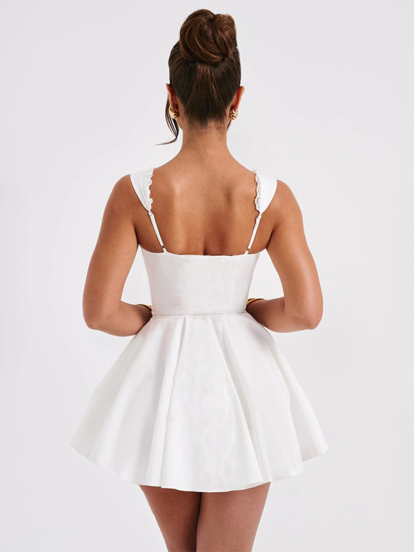 W&W Mode | Neues Rückeloses Sling-Spitzenkleid