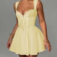WW | Neues Rückeloses Sling-Spitzenkleid