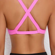 WW | Enganliegend schnelltrocknender Sport Yoga-BH für Outdoor-Laufen Cross-Back Fitness-Unterwäsche