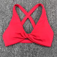 WW | Enganliegend schnelltrocknender Sport Yoga-BH für Outdoor-Laufen Cross-Back Fitness-Unterwäsche